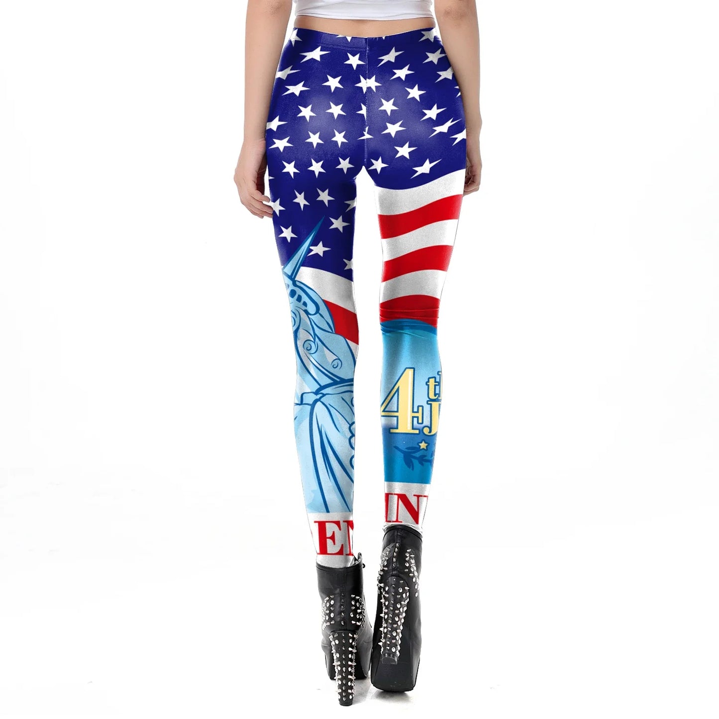 New Trend Women Legging High Waist Tights Sexy Pant Fitness Legins American US Flag Skull 3D Print Female Legging