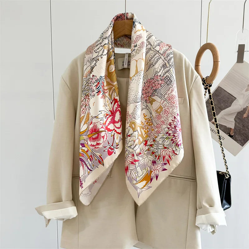 14MM 100% Twill Silk Scarf Shawl