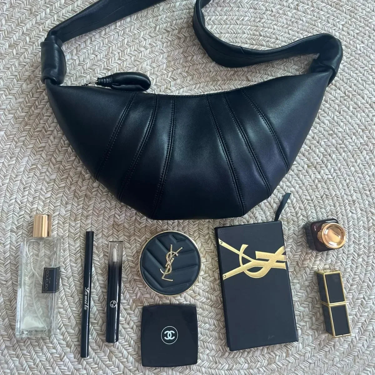 Designer New Lambskin Croissant Brand Luxury Croissant Bag Fashionable Versatile Shoulder Crossbody Bag