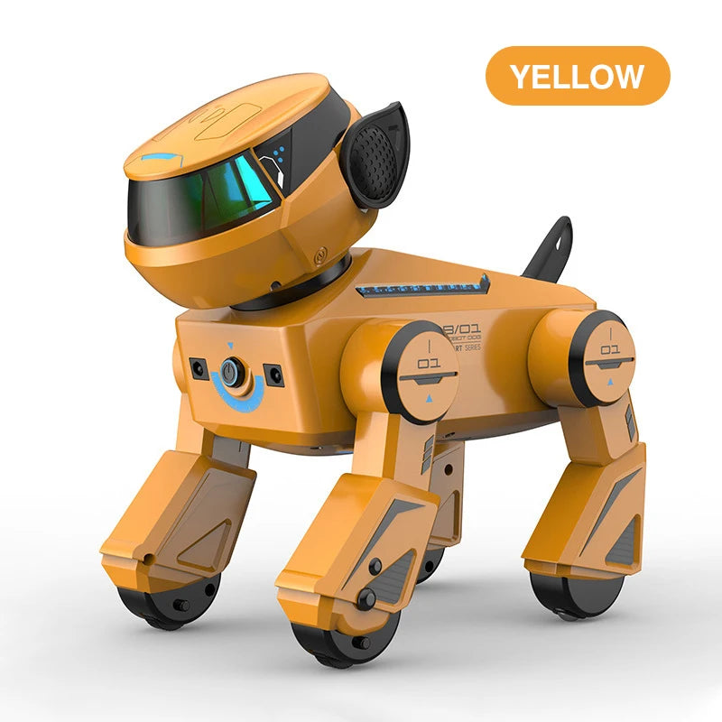 Remote Control Stunt Dog Dancing Music Puppy RC Animal Dog Boy Girls Toy Intelligent Touch Interactive Pet Dog Toys for Children