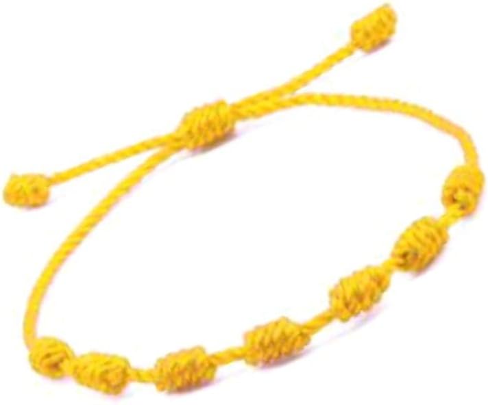 Manufacturer  PHITECUS Bracelet 7 knots for protection, Evil Eye and Good Luck. Buddisth String. Thread/Amulet for prosperity and success. Talisman for Womens, Mens, Girls, Boys. Cord Adjustable.  bracelets