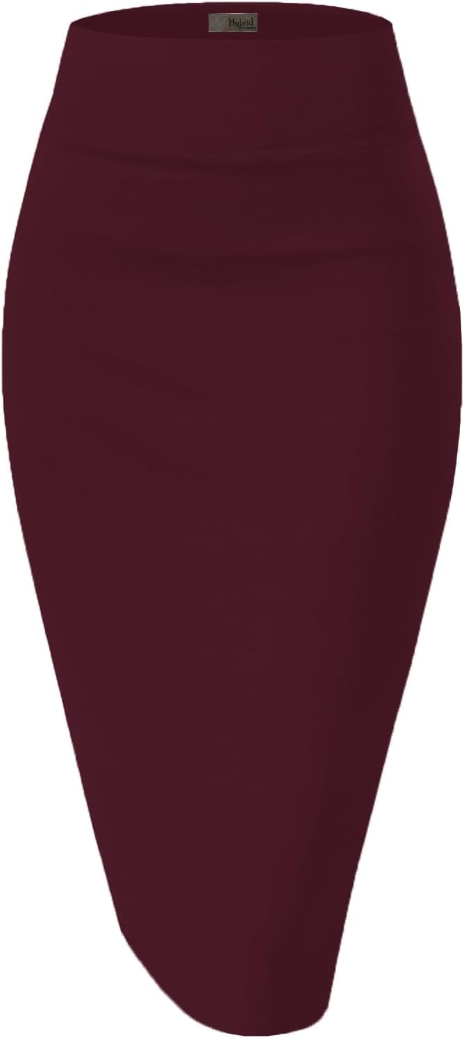 Manufacturer  Hybrid & Company Women's Premium Nylon Ponte Stretch High Waist Pencil Suit Skirts Below Knee