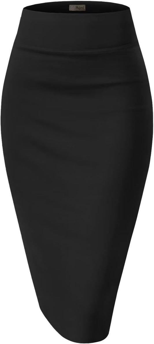 Manufacturer  Hybrid & Company Women's Premium Nylon Ponte Stretch High Waist Pencil Suit Skirts Below Knee