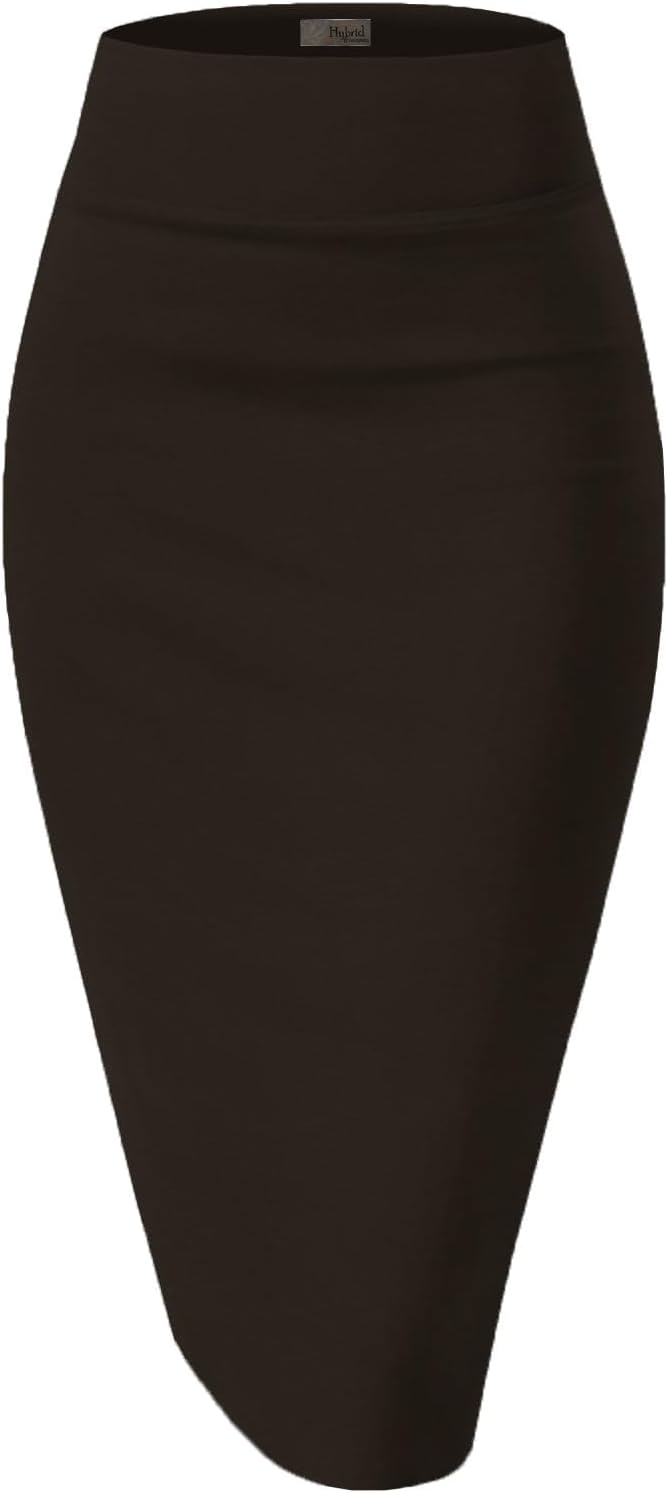 Manufacturer  Hybrid & Company Women's Premium Nylon Ponte Stretch High Waist Pencil Suit Skirts Below Knee
