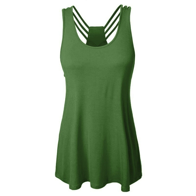 New foreign trade large size women's clothing hot sale solid color hollow dress