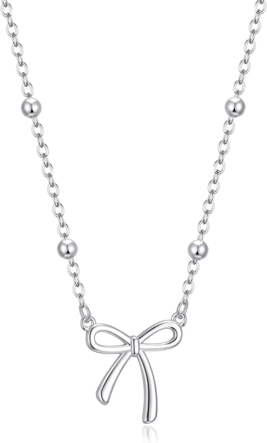 Manufacturer  Gold Necklace for Women Dainty Bow Necklace 14K Gold Plated Cute Choker Necklace Small Bow Pendant Charm Necklaces Teen Gift Trendy Stuff Personalized Jewelry Gifts  Necklace
