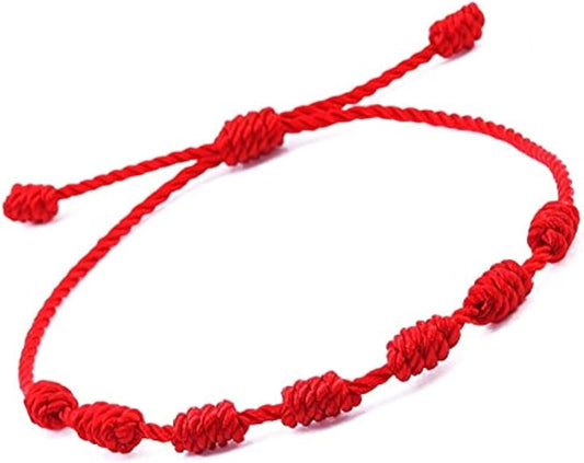 Manufacturer  PHITECUS Bracelet 7 knots for protection, Evil Eye and Good Luck. Buddisth String. Thread/Amulet for prosperity and success. Talisman for Womens, Mens, Girls, Boys. Cord Adjustable.  bracelets