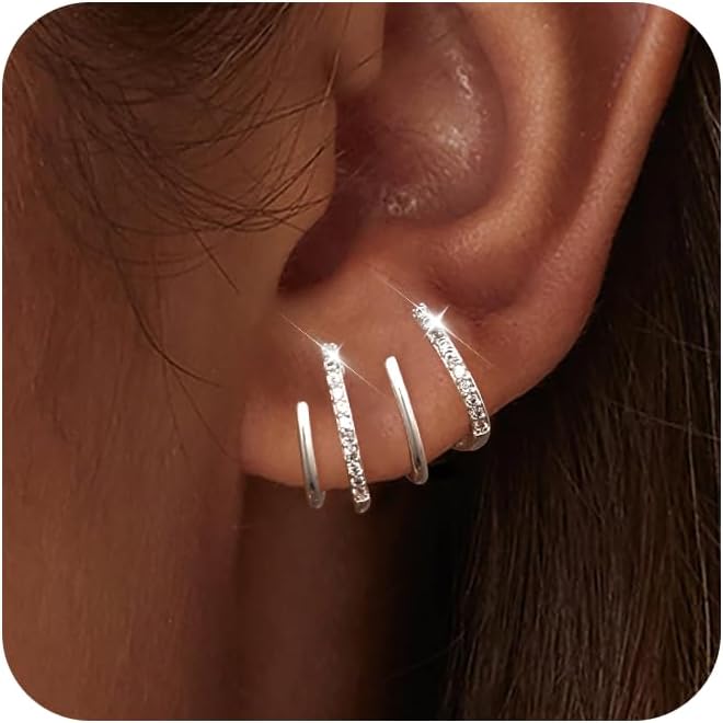 Manufacturer  Tewiky Claw Earrings for Women, 14k Gold Plated/Sterling Silver Claw Earrings Cuff Hypoallergenic Ear Wrap Trendy Cubic Zirconia Warp Cuff Earrings  earring