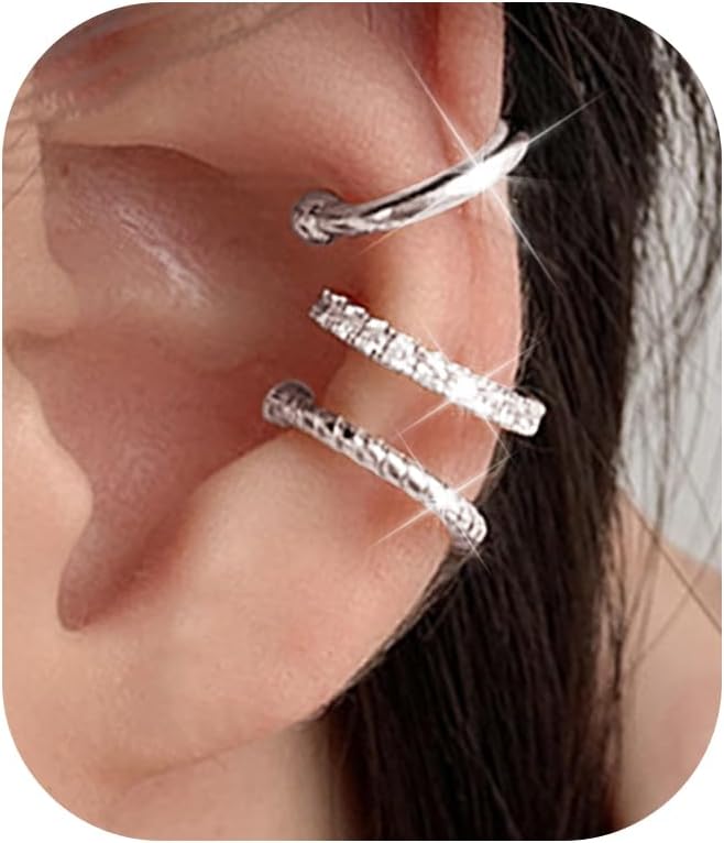 Manufacturer  Ear Cuffs Non Piercing Ear Cuff Earrings for Women Trendy Clip on Cartilage Earring Stacks Non Pierced Fake Earrings Jewelry Birthday Christmas Gifts Stocking Stuffers  earring