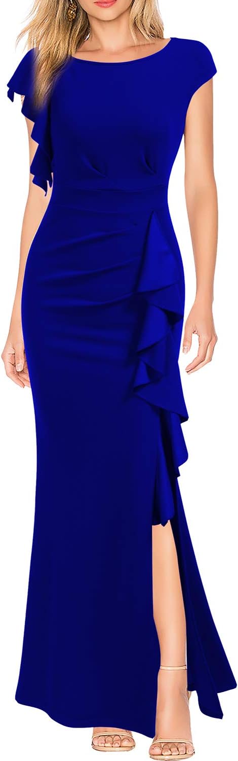 Manufacturer WOOSEA Women's Split Bodycon Mermaid Evening Cocktail Long Dresses