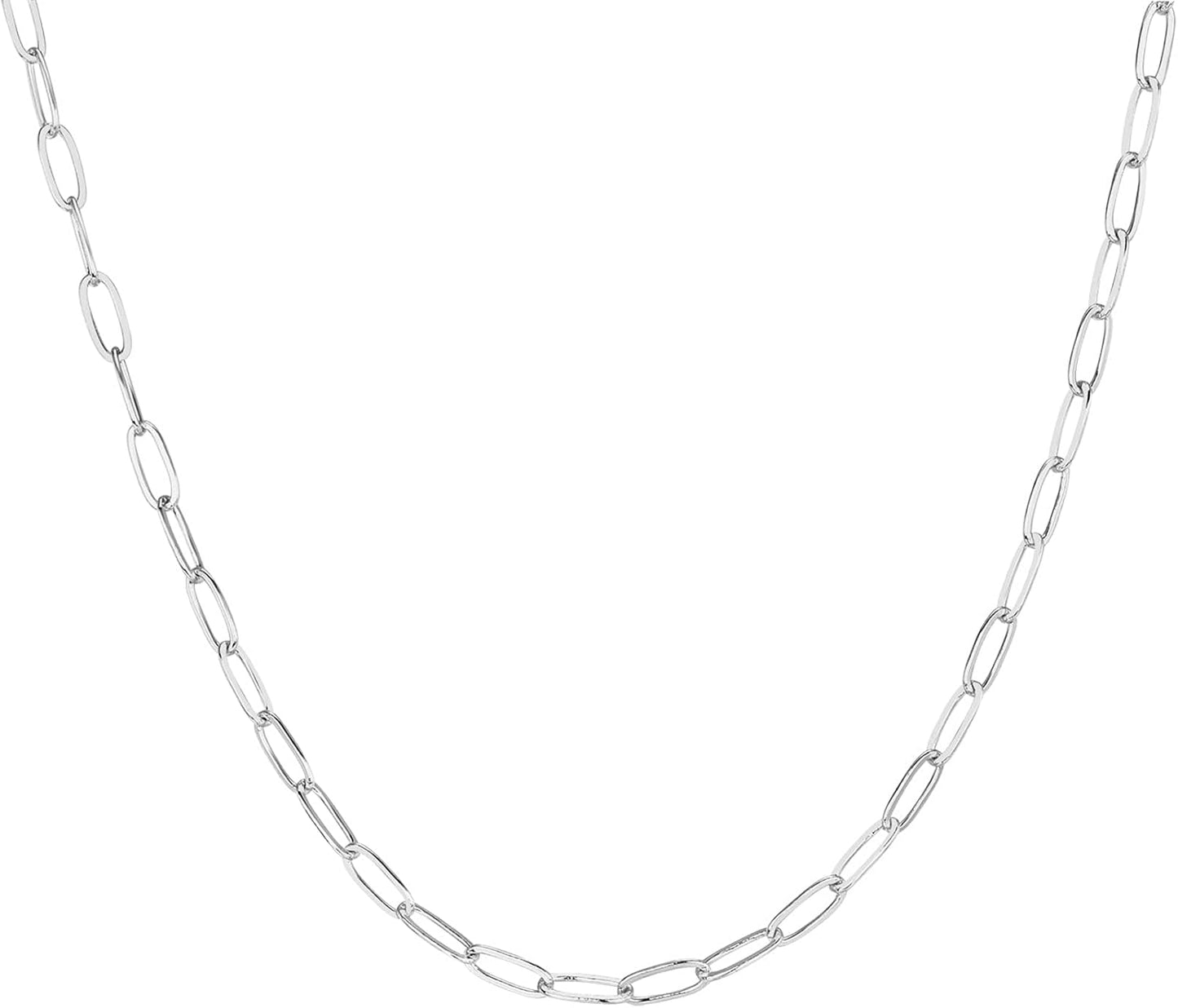 Manufacturer  PAVOI 14K Gold Plated Curb Paperclip Box Sphere Bead Snake Herringbone and Figaro Chain Adjustable Necklace  Necklace