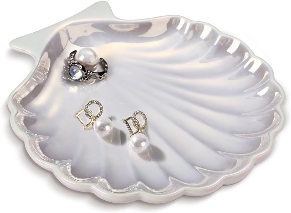 Manufacturer  AISBUGUR Jewelry Dish Set of 2, Large Jewelry Tray for More Jewelry Ring Dish Jewelry Bowl with Beautiful Package and Greeting Card Perfect for Birthday Gifts for Women   rings