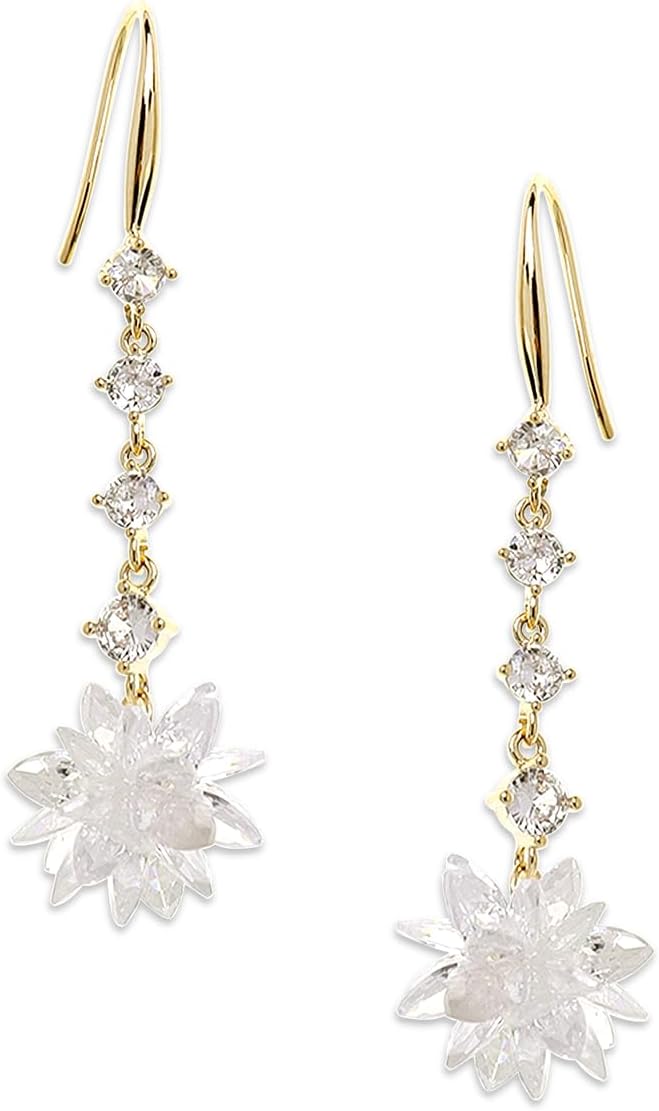 Manufacturer  Sonateomber Gold Silver Small Hoop Dangle Earrings for Women, Trendy Dainty Rhinestone CZ Dangling Prom Wedding Leaf Flower Snowflake Butterfly Starfish Fashion Jewelry Gift  earring
