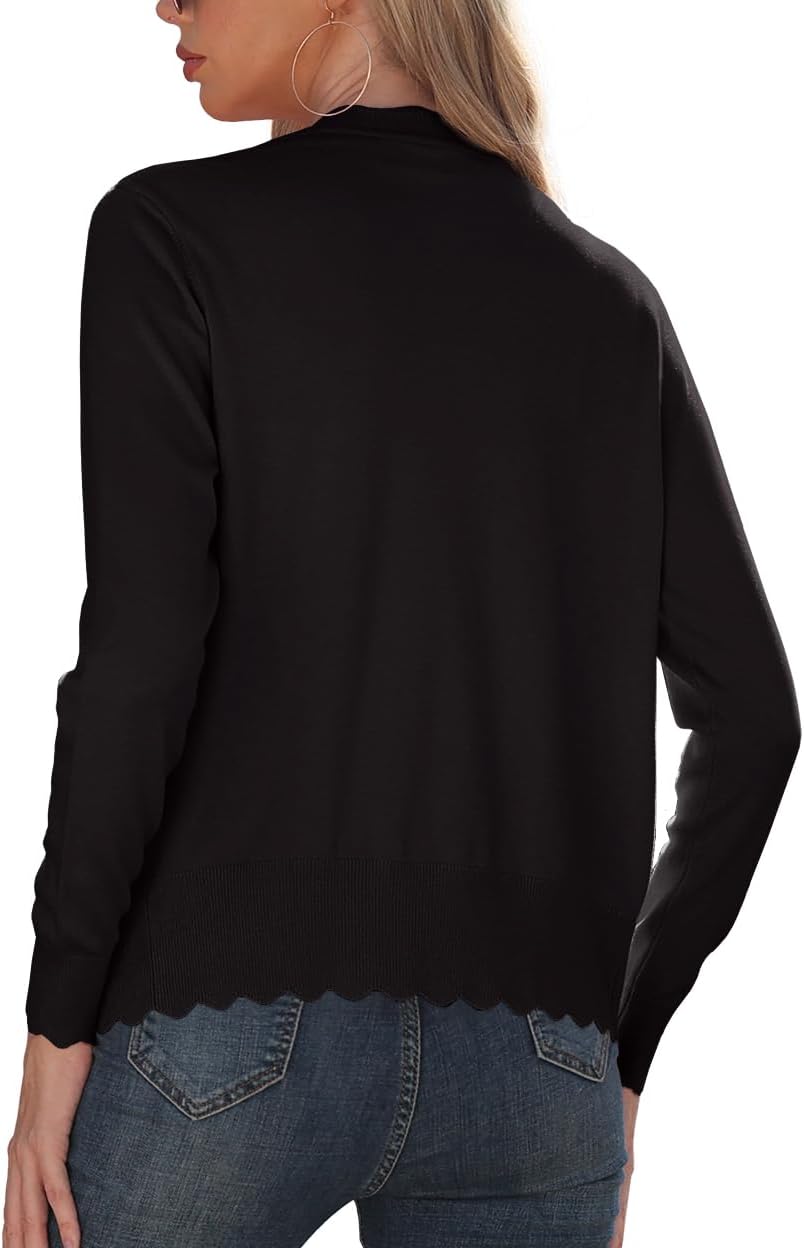 Manufacturer  GRECERELLE Women's Long Sleeve V-Neck Button Down Cardigan Knit Shrugs Sweater   sweaters