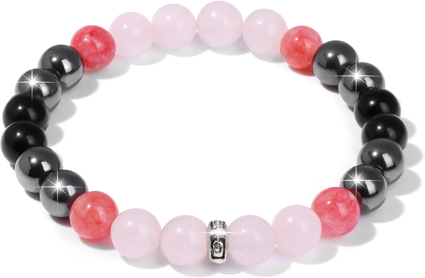 Manufacturer  GolbalJew Healing Bracelet For Women Anxiety Beaded Bracelets Jewelry Healing Stone Crystal Bracelet Stress Relief Yoga Beads Chakra Bracelets Gifts For Women pink  bracelets