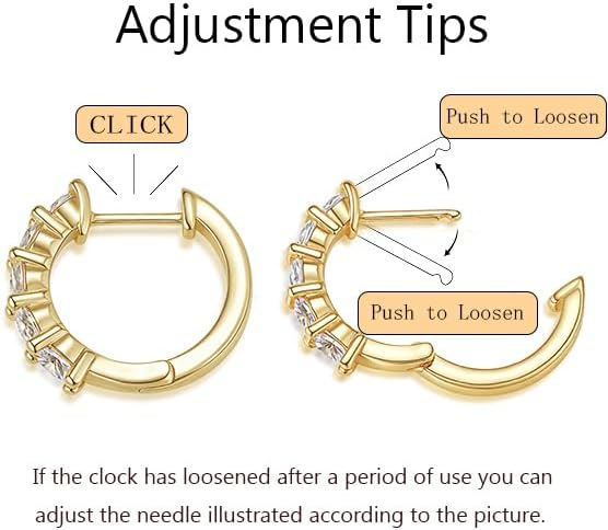 Manufacturer  Evabelle Gold Hoop Earrings for Women 14K Real Gold Plated Cubic Zirconia Diamond Hoop Earrings Huggie Hoop Earring Women Earrings Earring for Men 925 Sterling Silver Post Hypoallergenic  earring