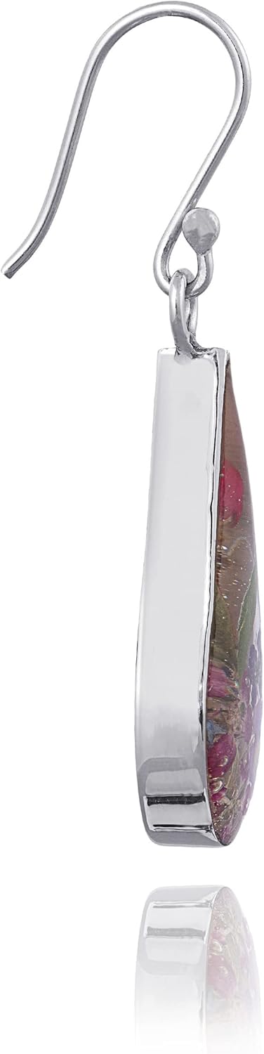 Manufacturer  Amazon Essentials Sterling Silver Pressed Flower Teardrop Earrings (previously Amazon Collection)  earring