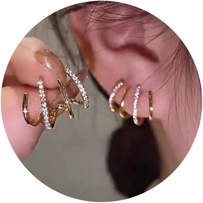 Manufacturer  Tewiky Claw Earrings for Women, 14k Gold Plated/Sterling Silver Claw Earrings Cuff Hypoallergenic Ear Wrap Trendy Cubic Zirconia Warp Cuff Earrings  earring