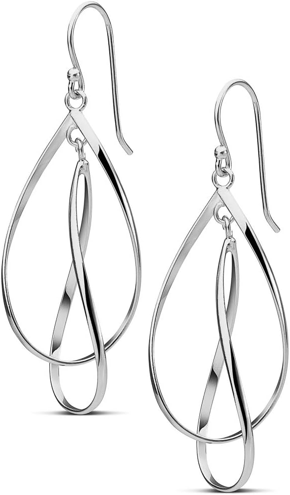 Manufacturer  MILLA Teardrop Earrings - Designer Silver Statement Earrings or Gold Dangle Earrings for Women Trendy Upscale Dangly Earrings  earring