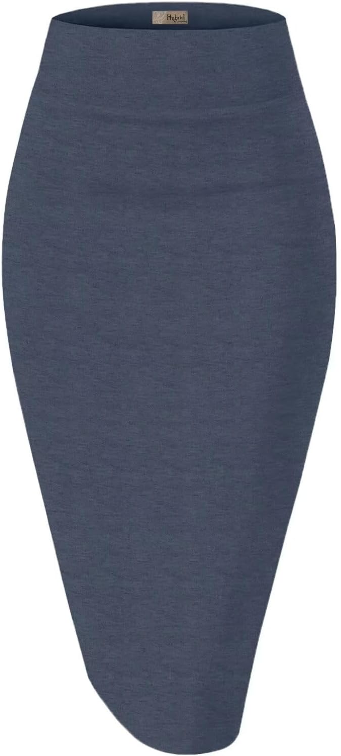 Manufacturer  Hybrid & Company Women's Premium Nylon Ponte Stretch High Waist Pencil Suit Skirts Below Knee