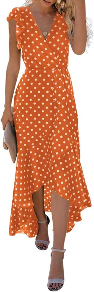 Manufacturer  GRECERELLE  Women's Spring Summer Boho Floral Print V-Neck Faux Wrap Maxi Dress for Wedding Guest, Graduation, Party dresses