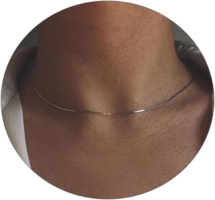 Manufacturer  BERISO 14K Gold/Silver Plated Satellite Choker Shining Dots Station Box Chain 3 Blue Beads Sparkle Chain Necklace Open Hearts Open Stars Link Chain Exquisite Jewelry for women  necklace
