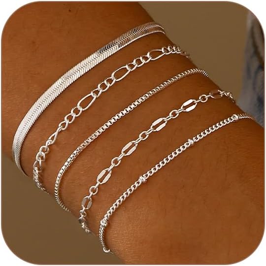 Manufacturer  Gold Bracelets for Women, 14K Dainty Gold Plated Stackable Bracelets for Women Trendy Waterproof CZ Tennis Bracelet Set Tiny Heart Paperclip Box Chain Adjustable Bracelets Minimalist Cute Jewelry  bracelets