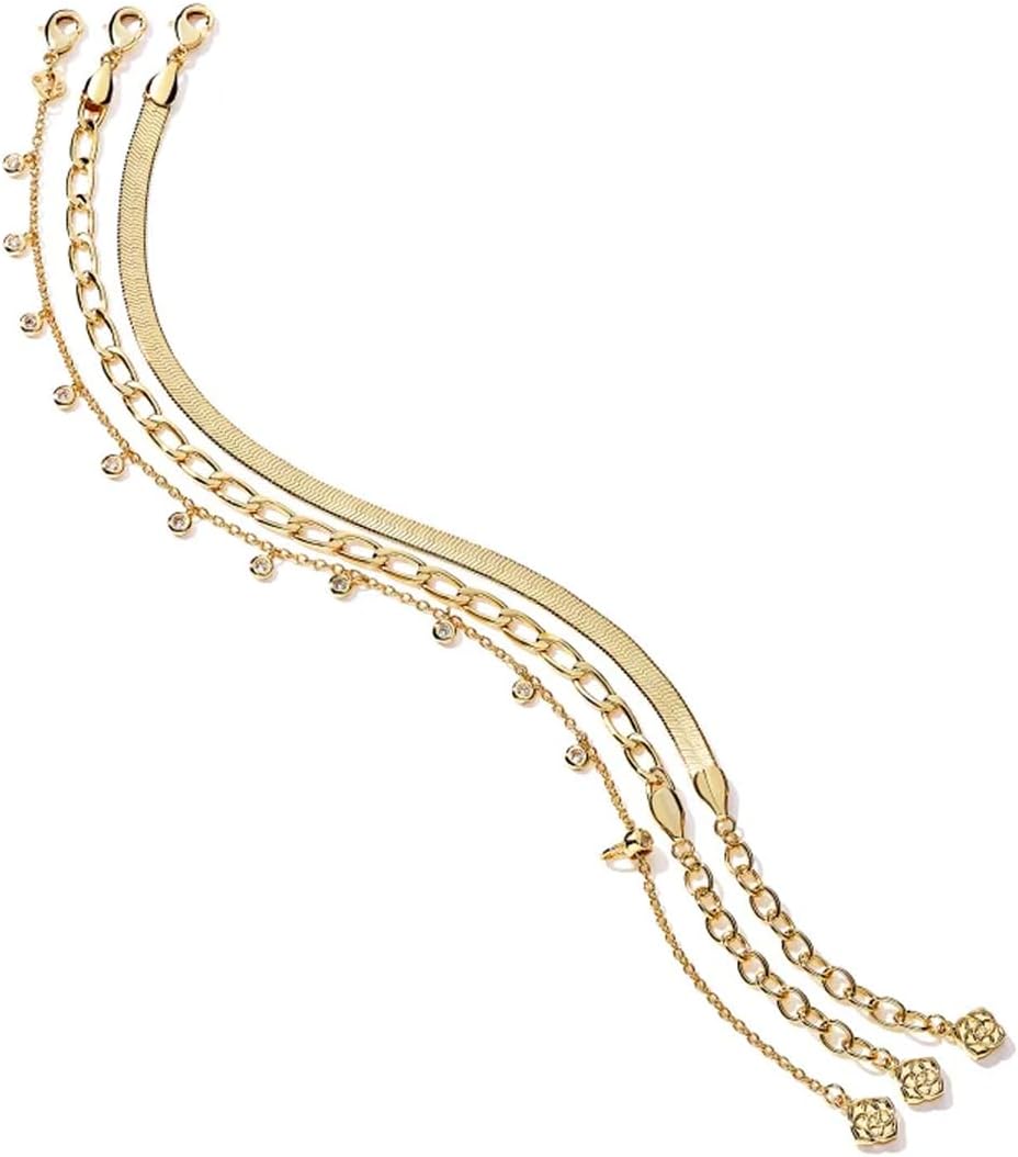 Manufacturer  Kendra Scott Kassie Set of 3 Chain Bracelets, Fashion Jewelry for Women  bracelets