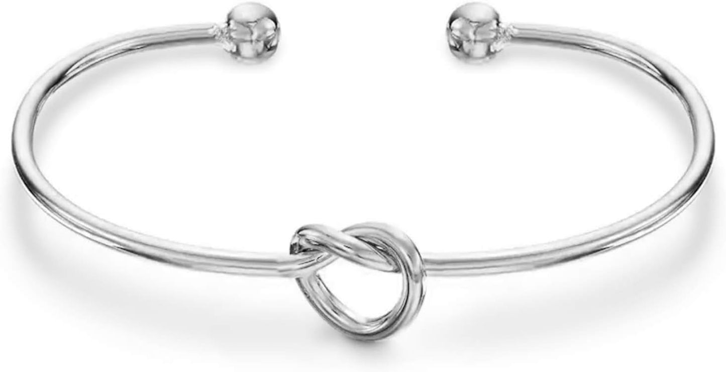 Manufacturer  PAVOI 14K Gold Plated Forever Love Knot Infinity Bangle Bracelets for Women | Adjustable Gold Bangle Bracelet for Women  bracelets