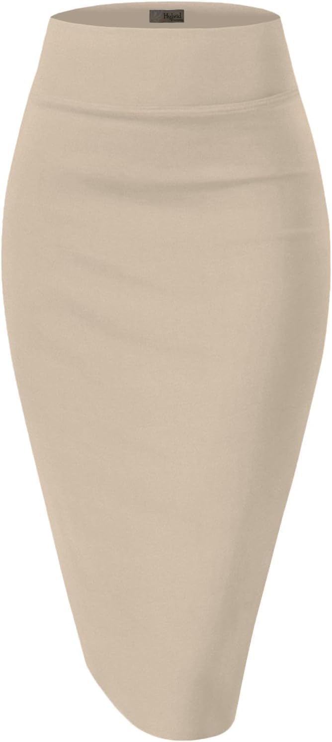 Manufacturer  Hybrid & Company Women's Premium Nylon Ponte Stretch High Waist Pencil Suit Skirts Below Knee
