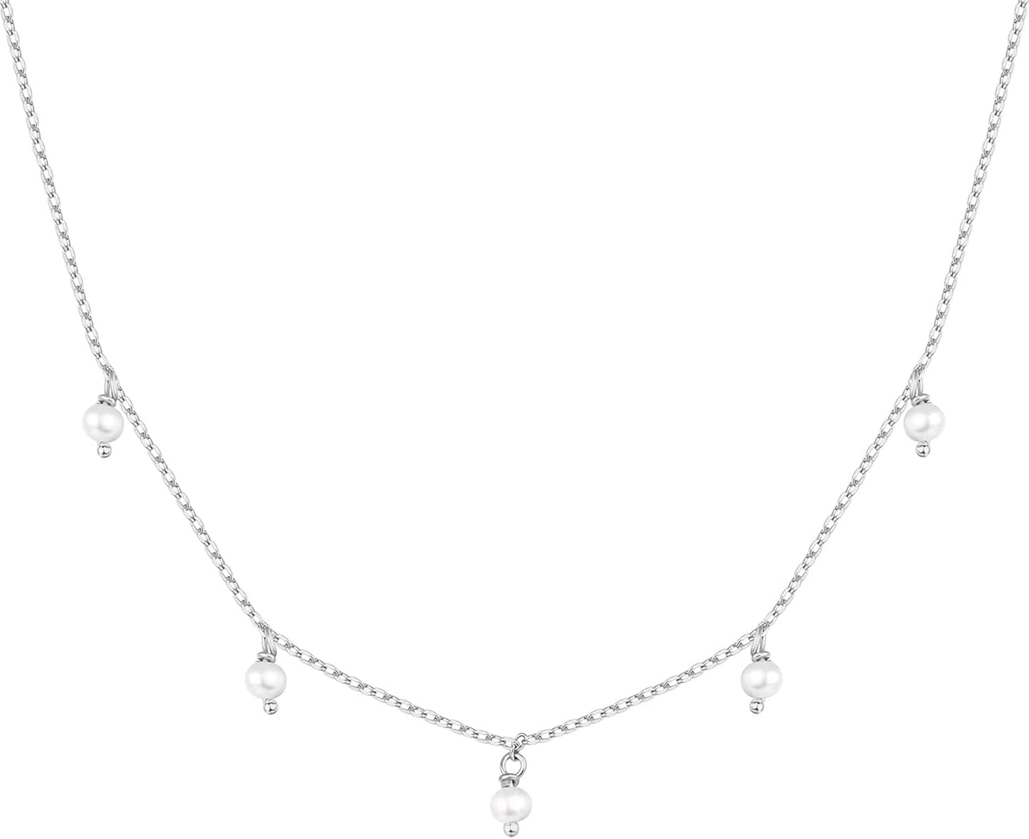Manufacturer  PAVOI 14K Gold Plated Station Necklace - Simulated Diamond BTY Layering Necklaces - Womens CZ Chain  Necklace