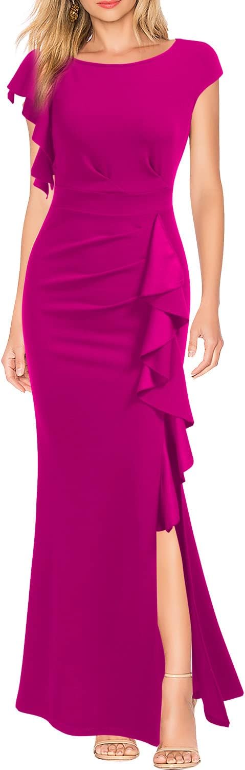 Manufacturer WOOSEA Women's Split Bodycon Mermaid Evening Cocktail Long Dresses