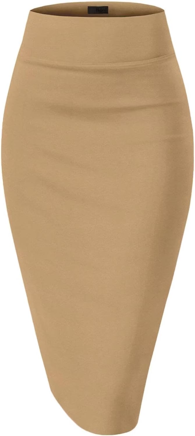 Manufacturer  Hybrid & Company Women's Premium Nylon Ponte Stretch High Waist Pencil Suit Skirts Below Knee