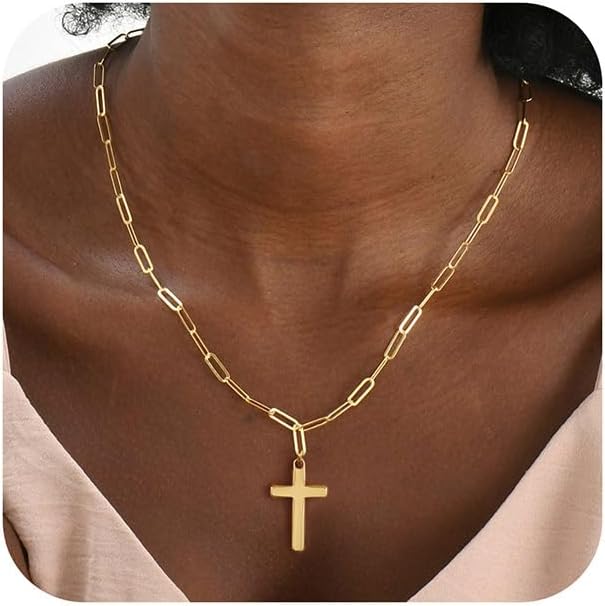 Manufacturer  MONOZO Cross Necklace for Women，14K Gold Plated Cross Necklace Layered Gold Cross Necklace Tiny Sideway Cross Choker Necklace Gold Cross Necklaces for Women Trendy Gold Jewelry Gifts for Women Trendy  necklace