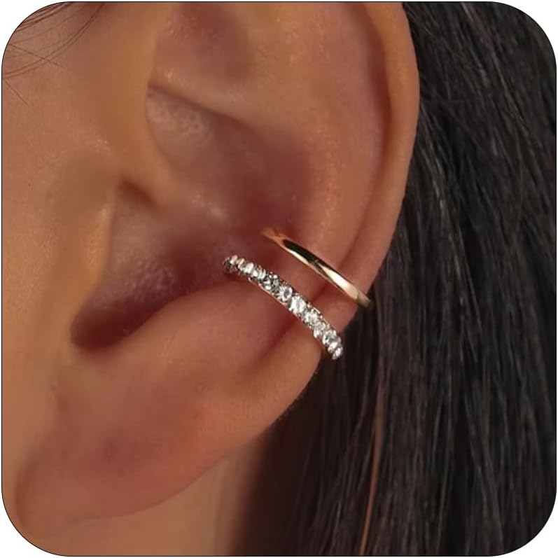 Manufacturer  Ear Cuffs Non Piercing Ear Cuff Earrings for Women Trendy Clip on Cartilage Earring Stacks Non Pierced Fake Earrings Jewelry Birthday Christmas Gifts Stocking Stuffers  earring