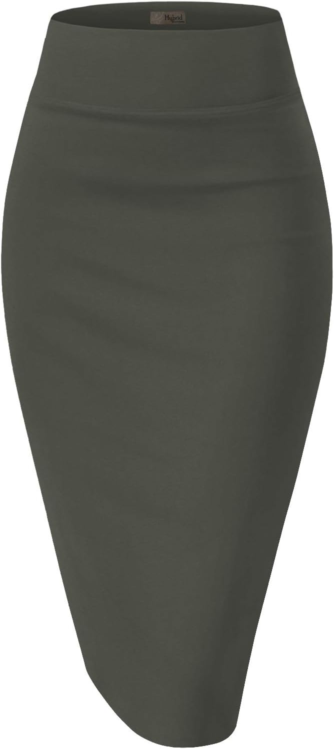Manufacturer  Hybrid & Company Women's Premium Nylon Ponte Stretch High Waist Pencil Suit Skirts Below Knee