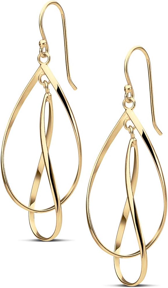 Manufacturer  MILLA Teardrop Earrings - Designer Silver Statement Earrings or Gold Dangle Earrings for Women Trendy Upscale Dangly Earrings  earring