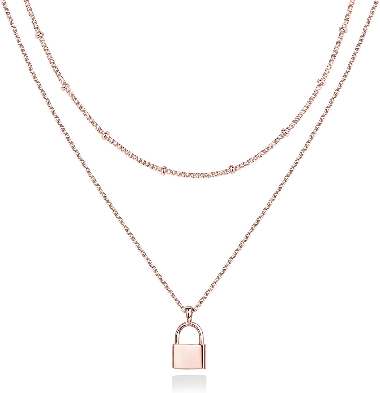 Manufacturer  PAVOI 14K Gold Plated Layering Necklaces | Stylish Minimalist Design Pendant Necklaces | Butterfly, Heart, Lock, Evil Eye, Coin, Lightning Bolt, Circle, Cross Pendants for Women  Necklace