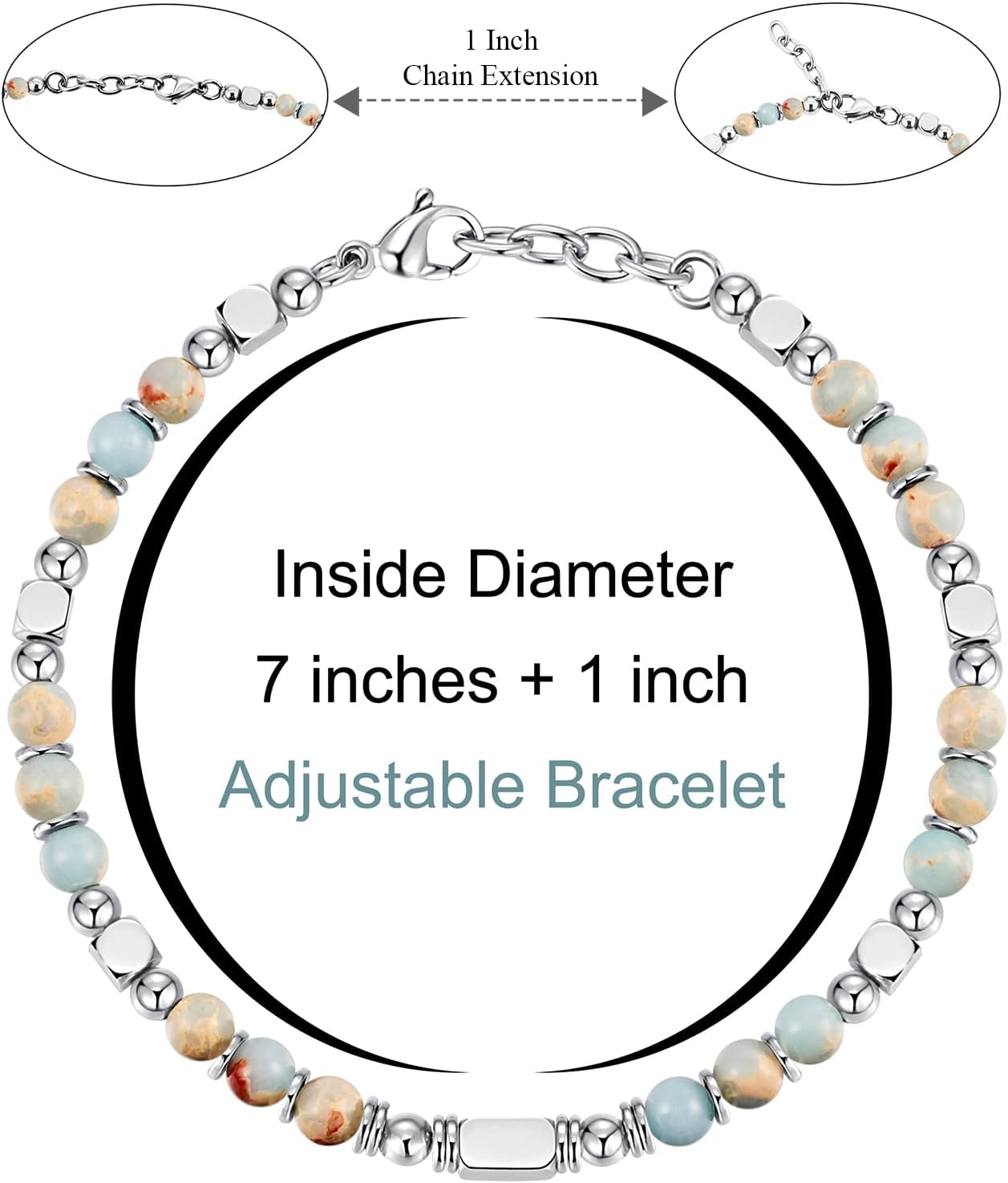 Manufacturer  Beaded Bracelets for Women - Silver and Gold Boho Bracelets, Trendy Jewelry Gifts for Lover, Mom, Friends  bracelets