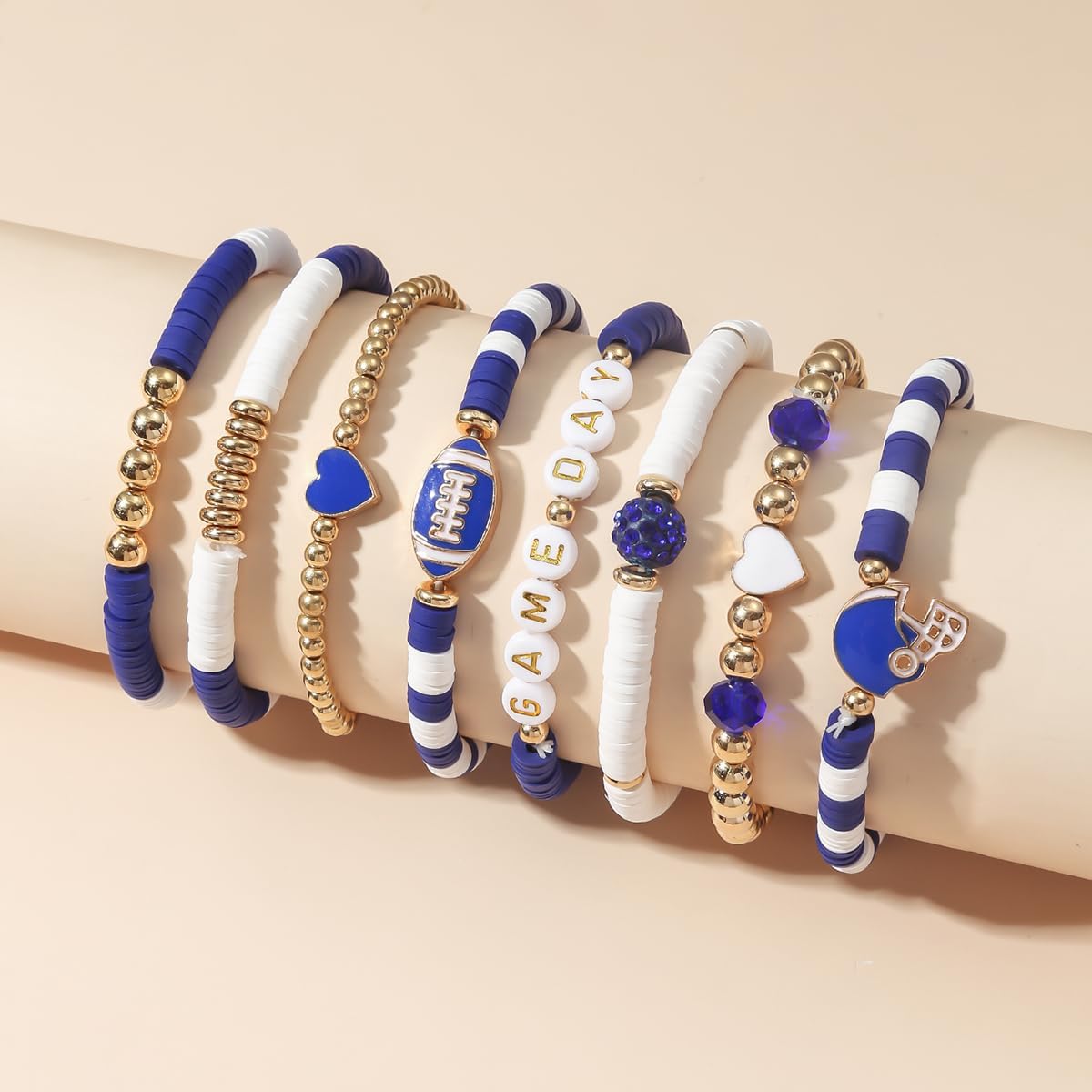 Manufacturer  Artlunar Game Day Football Charm Bracelet: Stackable Sports Jewelry for Moms & Dads - Perfect for Football Fans  bracelets