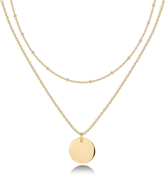 Manufacturer  PAVOI 14K Gold Plated Layering Necklaces | Stylish Minimalist Design Pendant Necklaces | Butterfly, Heart, Lock, Evil Eye, Coin, Lightning Bolt, Circle, Cross Pendants for Women  Necklace