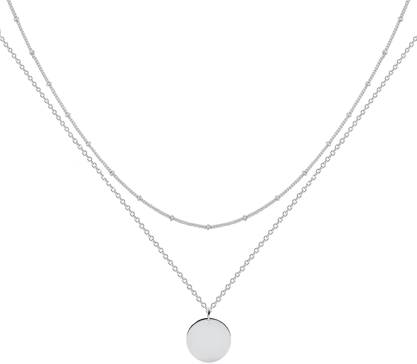 Manufacturer  MEVECCO Layered Heart Necklace Pendant Handmade 18k Gold Plated Dainty Gold Choker Arrow Bar Layering Long Necklace for Women  necklace