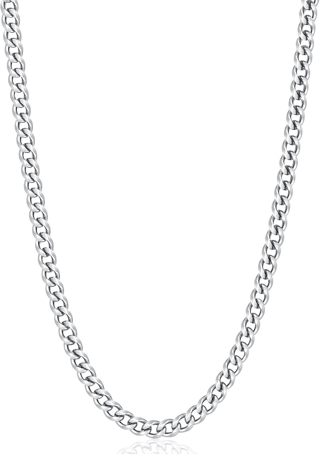 Manufacturer  Fiusem 3.5mm Cuban Link Chains for Men, women，Silver Tone/Black/14K Gold Plated Stainless Steel Necklace Chain, Mens Necklace 16, 18, 20, 22, 24, 26, 28 Inch  Necklace