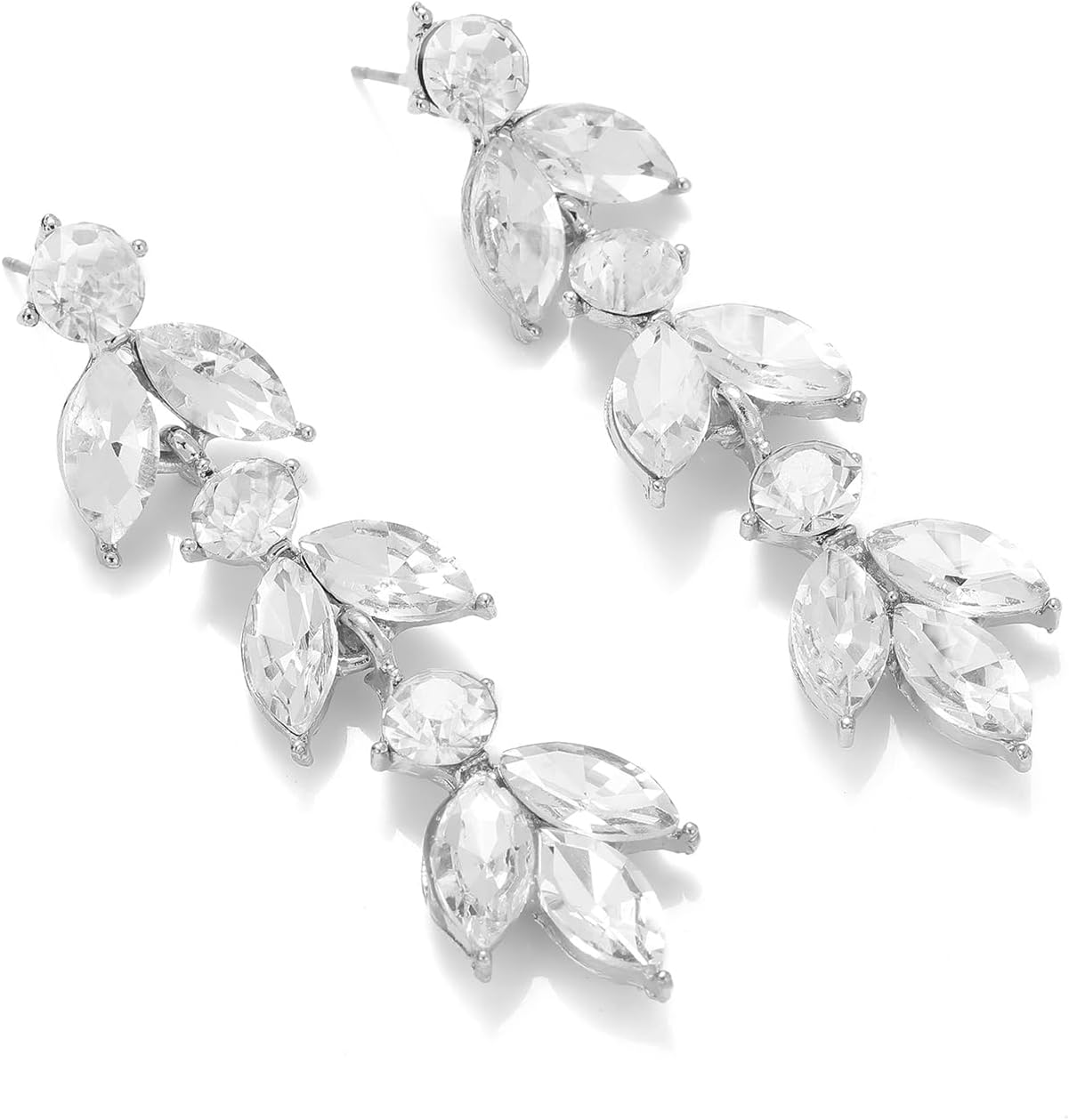 Manufacturer  Wedding Rhinestone Dangle Earrings Elegant Bridal Crystal Drop Earrings for Women Bridesmaids Guest Party Prom  earring