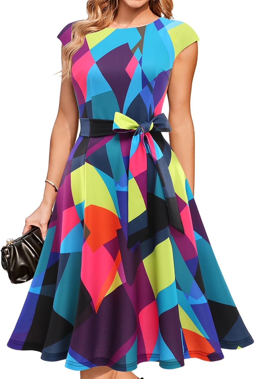 Manufacturer  DRESSTELLS Women's Cocktail Dresses, Formal Wedding Guest Modest Church Vintage Holiday Party Evening Dress dresses