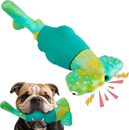 Manufacturer   Dog Toys for Aggressive Chewers, Interactive Dog Chew Toys for Large Dogs, Squeaky Chew Toys to Keep Them Busy, Tough Toys for Medium/Large Breed (Green)    Dog toy