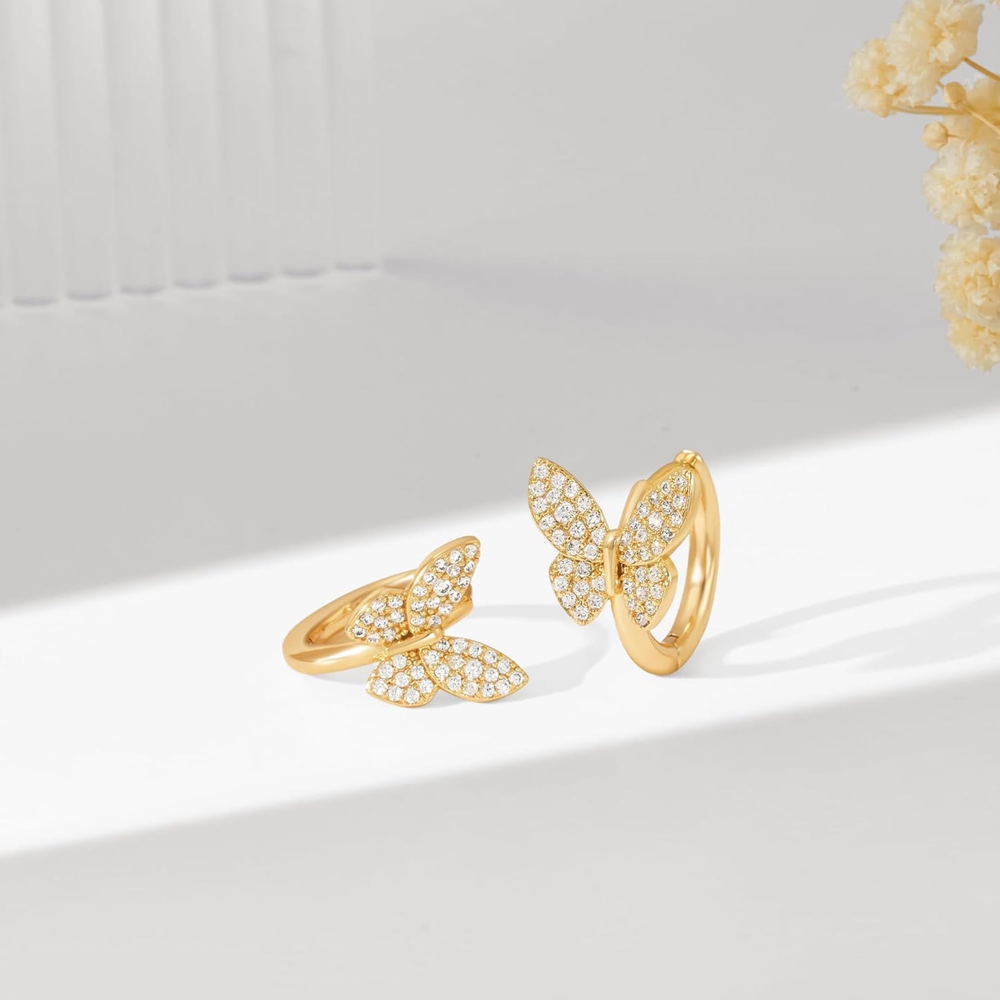 Manufacturer  VACRONA Cubic Zirconia Huggie Earrings 14k Gold Plated Tiny Earrings Small Huggie Hoop Earrings Simple Lightweight Hoops Gift for Women  earring