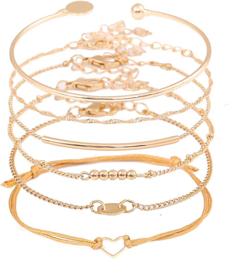 Manufacturer  Layered Bracelet Set Assorted Beaded Bracelet Multiple Stackable Wrap Bangle Jewelry Adjustable  bracelets