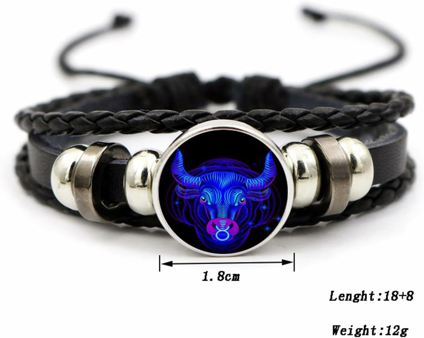 Manufacturer  Zodiac Signs Spirit Bracelet Zodiac Bracelet for Women Men Adjustable 12 Constellation Bracelet Multilayer Zodiac Black Leather Bracelets Zodiac Sign Wrap Bracelet for Women Men Birthday Jewelry  bracelets