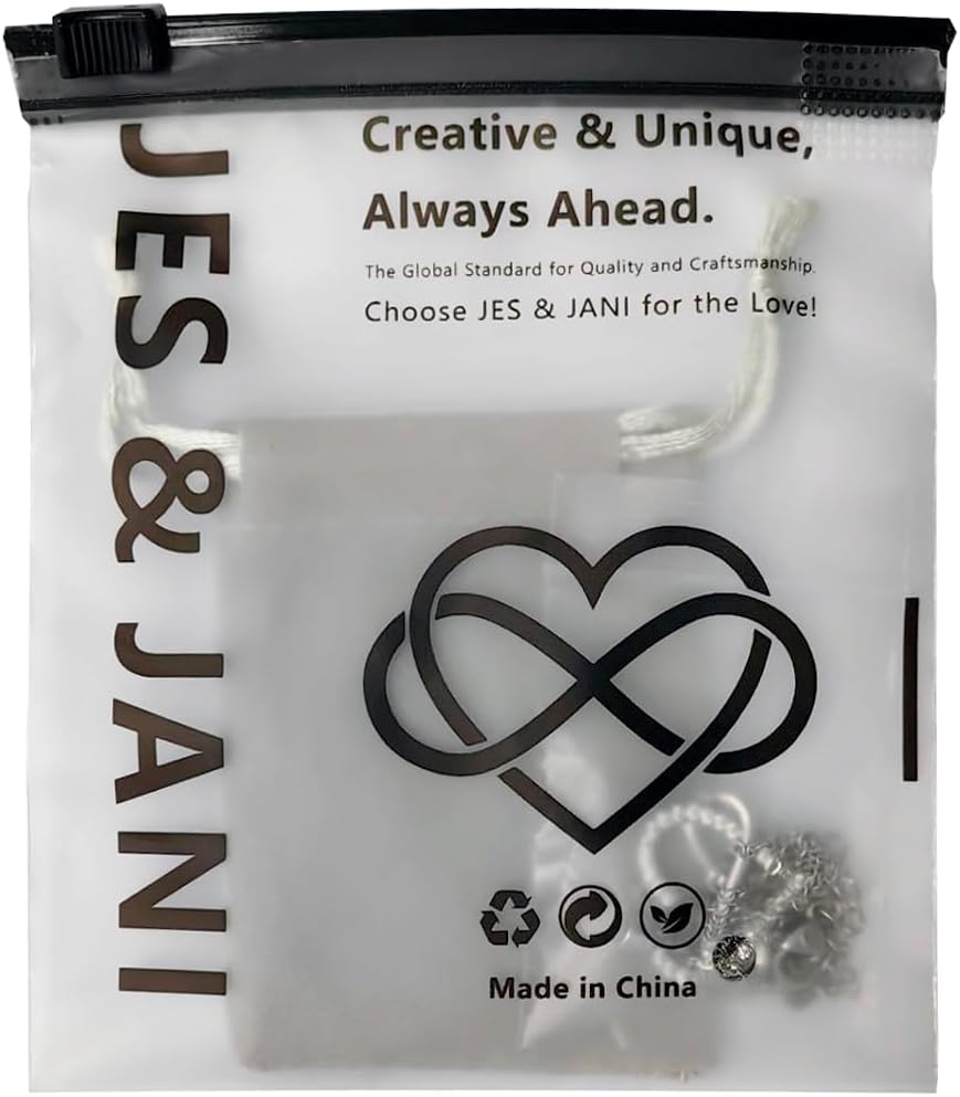 Manufacturer  JES & JANI Infinity Heart Necklace for Women, Love Heart Pendant with Cubic Zirconia and Infinity Necklace, 925 Sterling Silver Heart Necklace for Girlfriend  Necklace